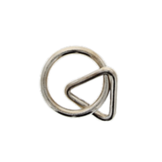 Anneau triangle Acier nickelé