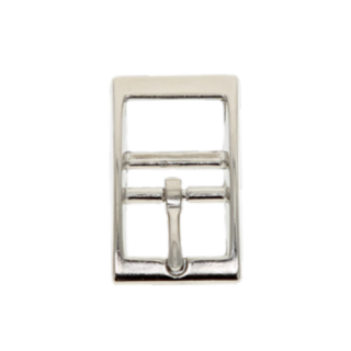 Boucle double Acier injecté nickelé