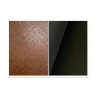 single bend 3.8-4.2mm brown pig embossed