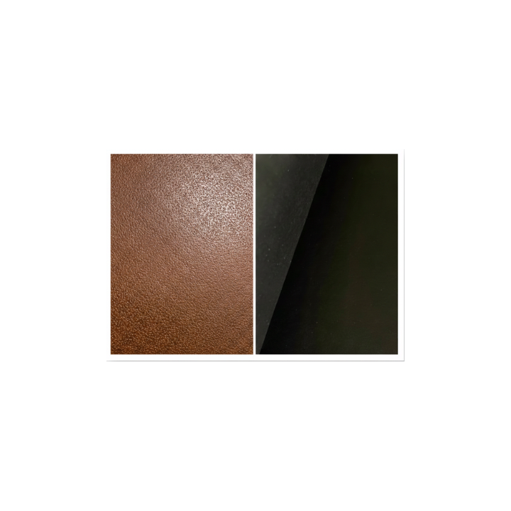 single bend 3.8-4.2mm brown pig embossed