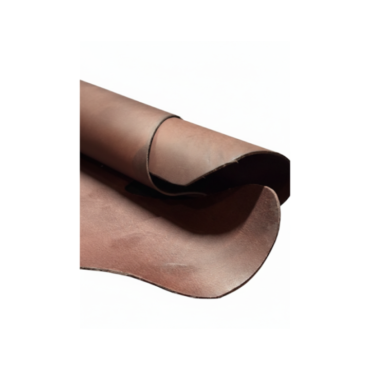 Cuir de veau graissé 2mm Marron Foncé