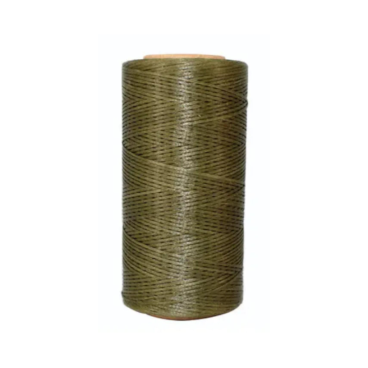 Bobine de 260m de Fil Couture Main 0,8mm khaki green