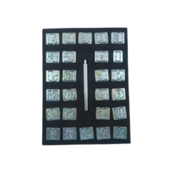 Ensemble de 27 tampons d'alphabet majuscule standard, 19 mm (3/4")