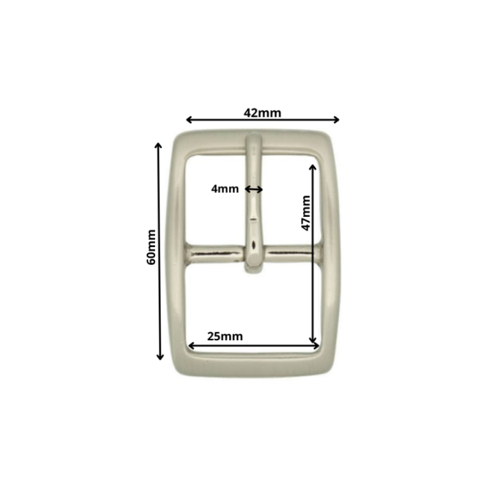 Belt buckle Nickel-plated brass