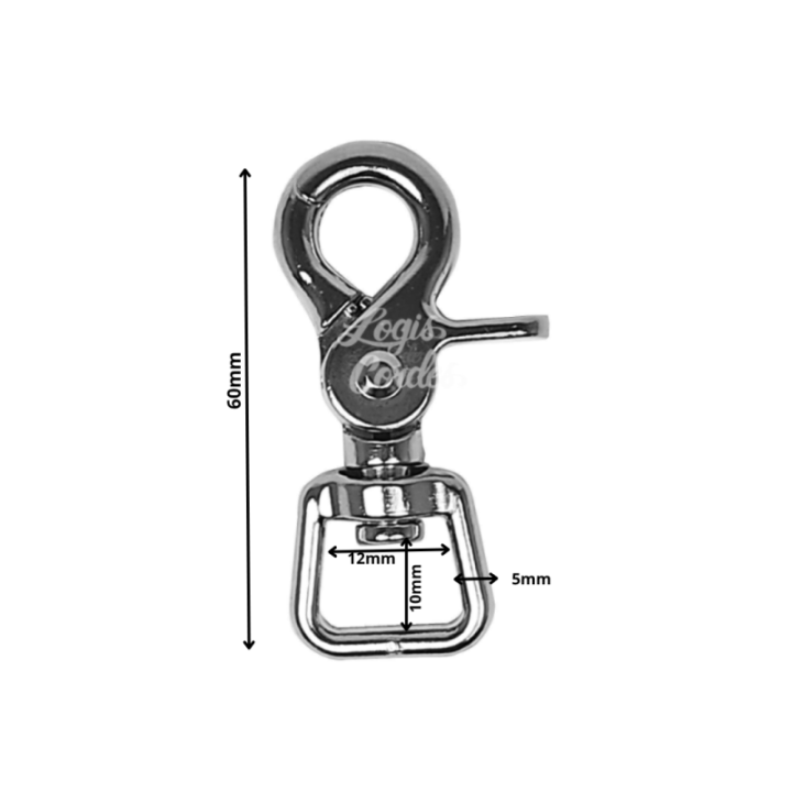 Mousqueton carré tournant - M120