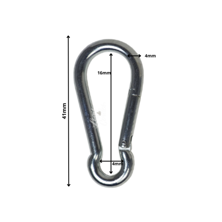 Mousqueton Acier Nickelé / Nickel Pompier